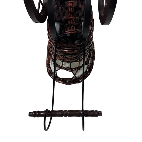 Vtg Victorian Style Baby Doll Carriage Buggy Stroller Metal /Wicker & Wood 14” H - Picture 11 of 13